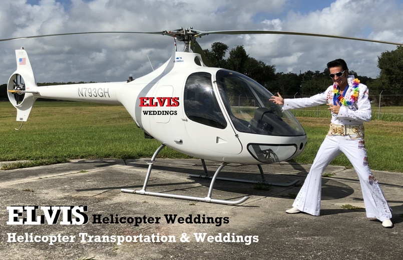 Elvis helicopter wedding